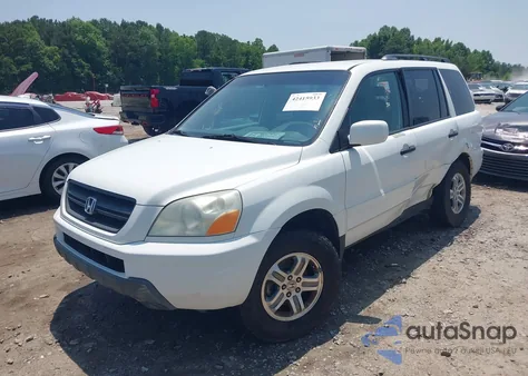 2004 Honda Pilot Ex-L из США, поврежденный, VIN 5FNYF18674B011486